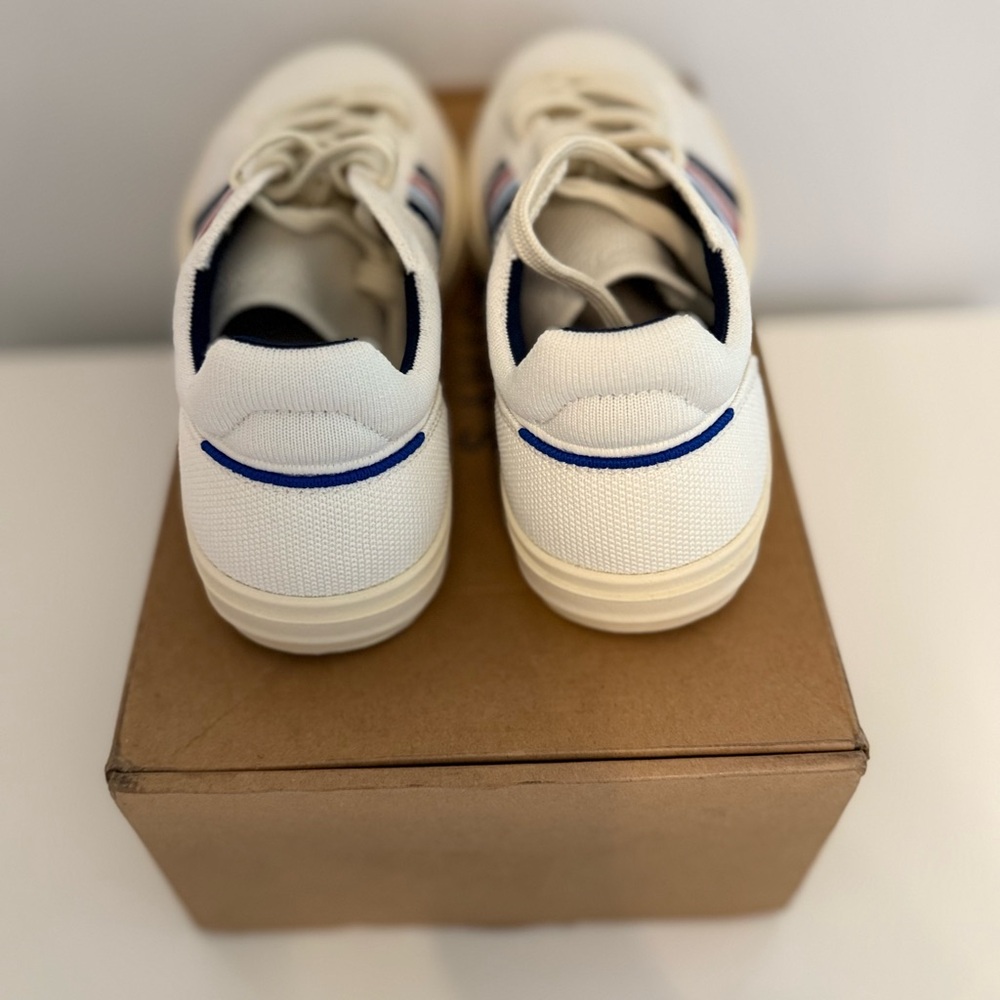 Rothy's Spirit Sneakers with Red and Blue Stripes - Picture 5 of 7
